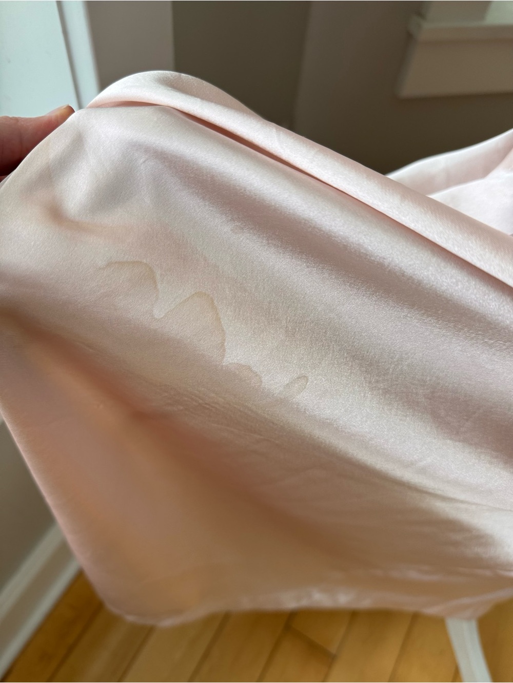 Vintage California Dynasty Blush Pink Satin Chemise Robe 2 Pc Set Sz Large - Picture 14 of 16